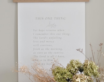 Hope Scripture Canvas Wall Hanging, Reclaimed Wood, Christian Home Decor