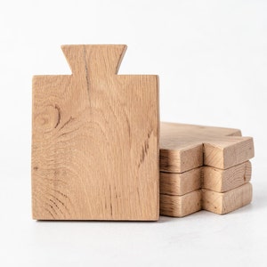 Mini Charcuterie Boards | Set of 4 | Cheese Boards | Hostess Gift | Small Bread Board | Name Card Holder | Small Wood Nibble Boards