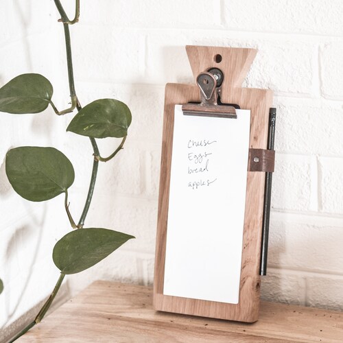 Wood Memo Board to Do List Organizer Grocery List Holder Etsy