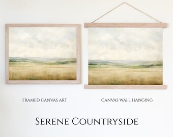 Serene Countryside | Landscape Painting | Canvas Artwork