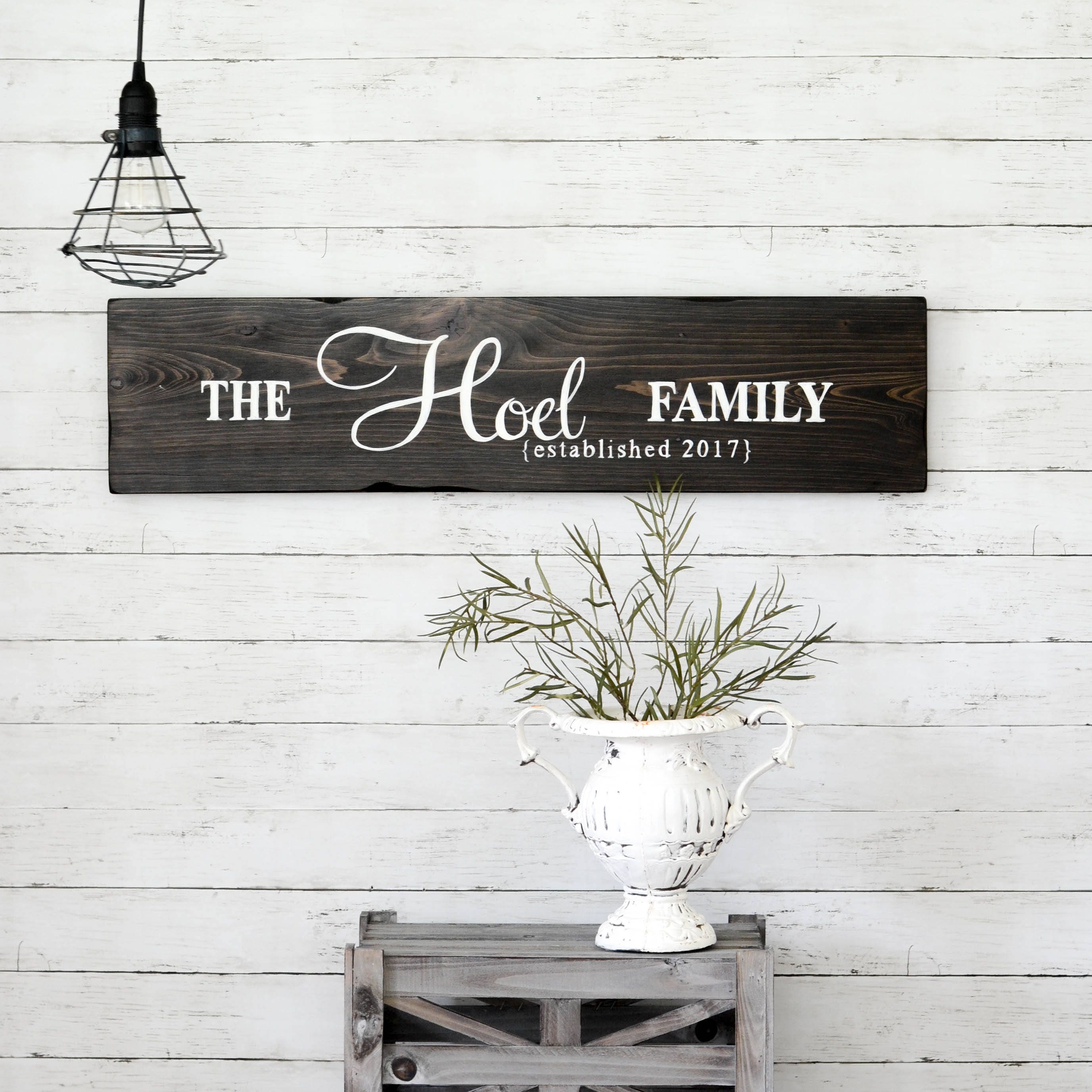 Family Established Sign Wedding Gift Rustic Wall Decor Etsy