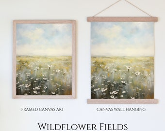 Wildflower Fields | Landscape Painting | Canvas Artwork