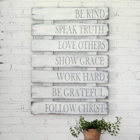 Family Rules Sign Wooden Family Sign Rustic Wall Decor Etsy