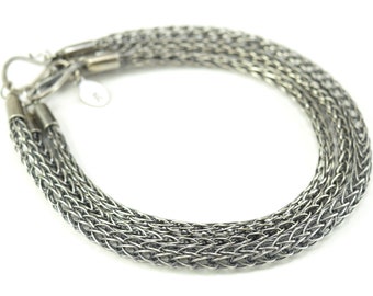 Sterling Silver Viking Knit Bracelets