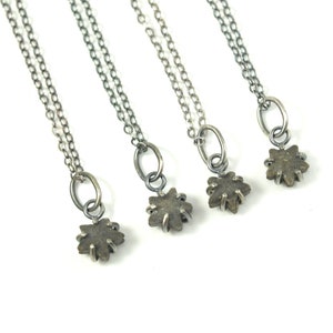 Crinoid Star Fossil Necklaces in Sterling Silver image 2