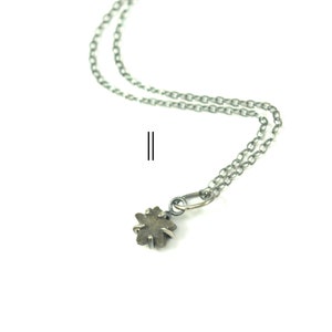 Crinoid Star Fossil Necklaces in Sterling Silver image 5