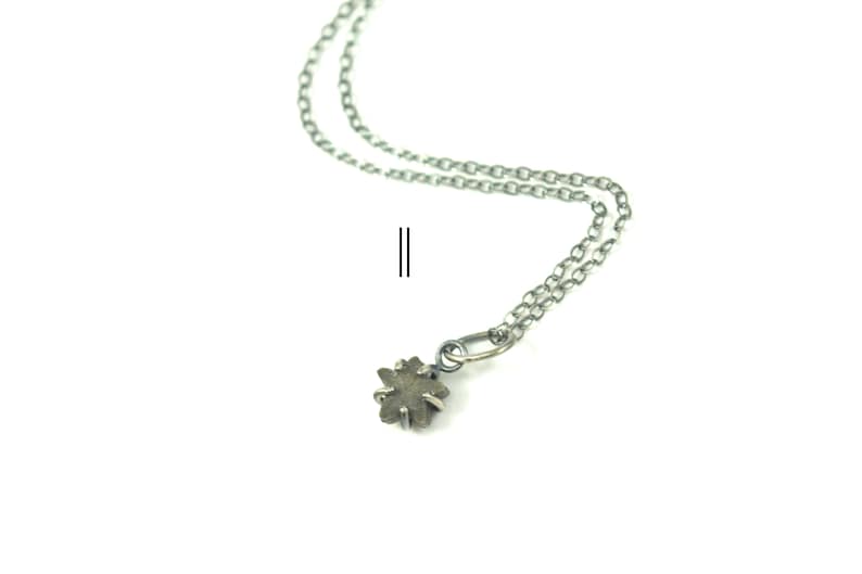 Crinoid Star Fossil Necklaces in Sterling Silver image 5