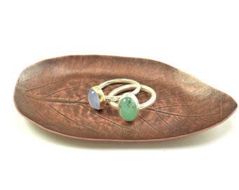 Viburnum Leaf Trinket Dish in Copper - Ring Display - Jewelry Dish