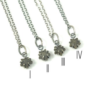 Crinoid Star Fossil Necklaces in Sterling Silver image 3