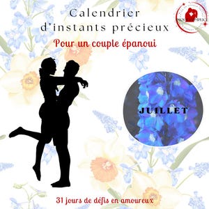 Paarkalender Juli – 31 Liebes-Challenges für Paare | Individuell gestaltbares und druckbares PDF | Romantische Aktivitäten für Paare