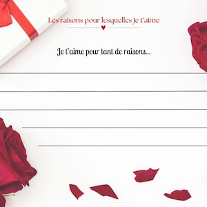 Love Card – “Reasons Why I Love You” | Romantic Couple Card | Personalized Printable Digital Love Message