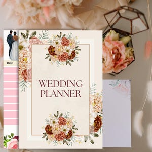 Wedding Planner Printable A4 PDF-Bridal Organizer Instant Download