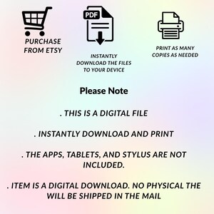Baby Shower Planner Printable instructions — purchase from Etsy, instantly download files to your device, and print as many copies as needed. Digital file only, no physical item will be shipped. Start planning your perfect baby shower today!
