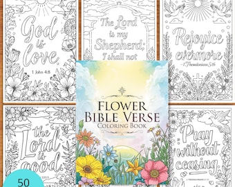 Bible Verse Coloring Book-Christian Printable Activity-Christian Scripture Designs-Memory Verse PDF Instant Download