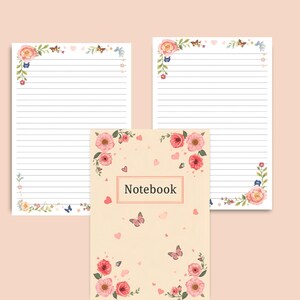 Printable Notebook with 50 lined pages included in the Teacher Planner 2026–2027 Bundle — perfect for notes, ideas, and meetings. Download your printable notebook instantly.”