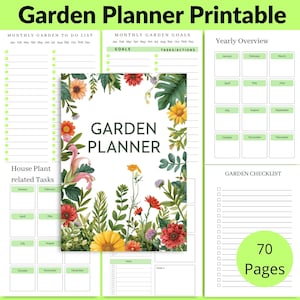Garden planner printable designed for people who love caring for their garden and planning every step with passion.
 This 70-page A4 PDF garden planner helps you organize planting, track progress, and enjoy every moment spent nurturing your garden.
 🌸 Perfect for garden lovers who plan with heart.
 👉 Download now and start growing your dream garden today.