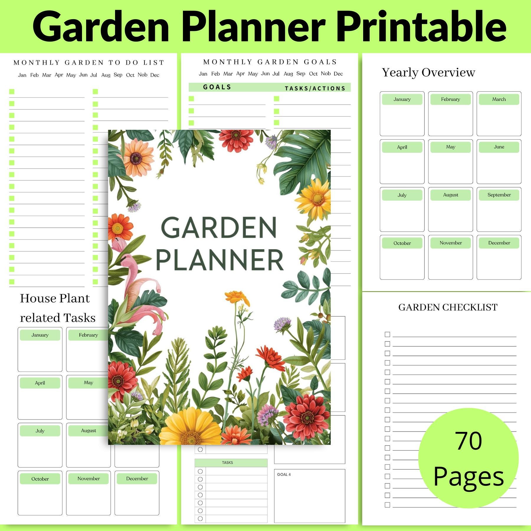 Garden Planner Printable-gardening & Homestead Planner A4 Size PDF ...