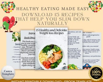 Weight Loss Recipe Ebook: Healthy Meals & Fitness Tips (PDF Download)