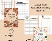 Teacher Planner 2026-2027 Bundle-Teacher Planner Printable-2026-2027 Calendar-2025-2026 Planner-Instant Download PDF