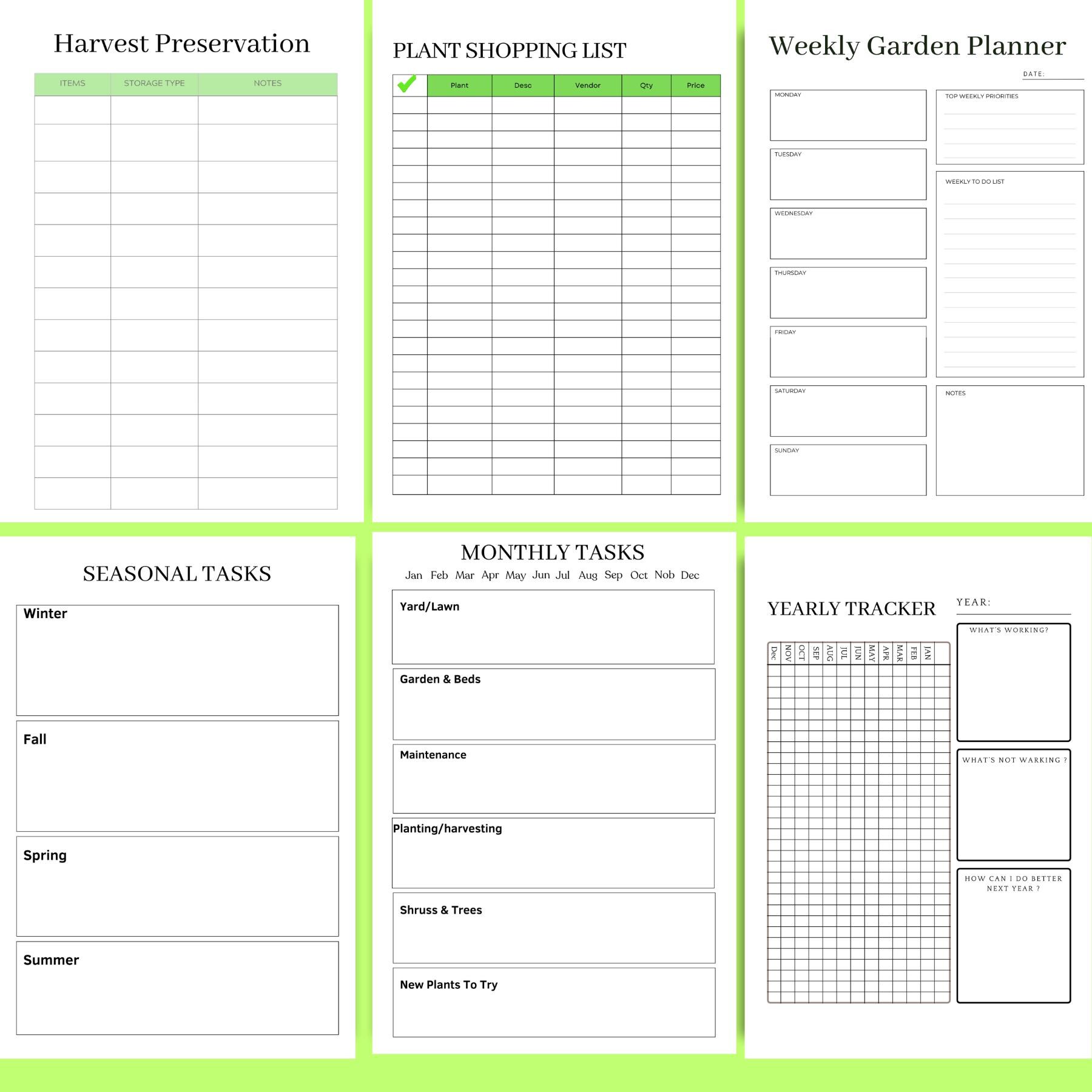 Garden Planner Printable-gardening & Homestead Planner A4 Size PDF ...