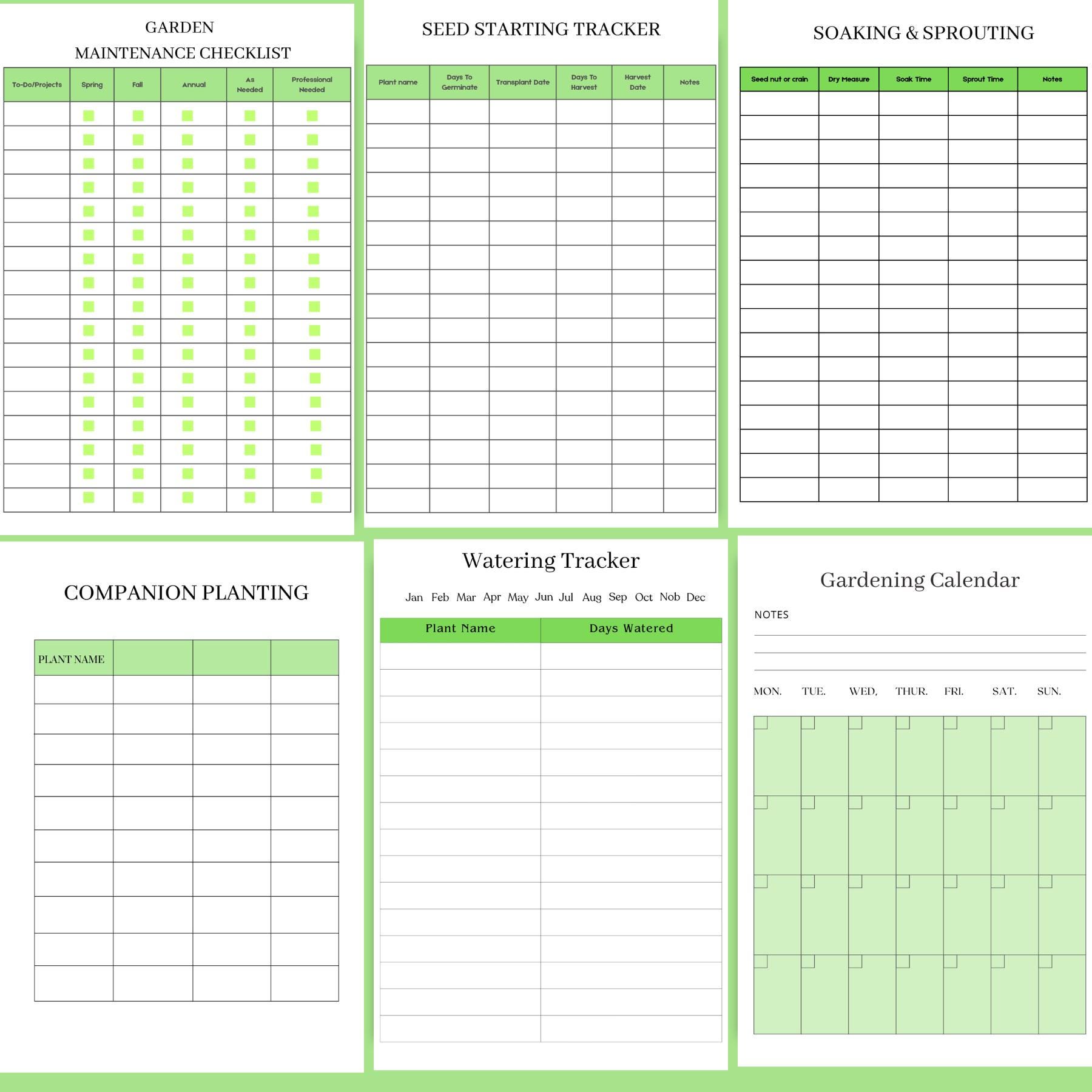 Garden Planner Printable-gardening & Homestead Planner A4 Size PDF ...