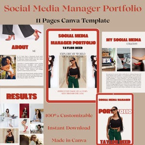 Social media manager Portfolio Template-Social media manager Portfolio-Portfolio Social Media manager-Social media manager Portfolio Canva.