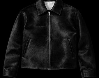 Vintage Yves Saint Laurent Leather Jacket / 1980s Leather Jacket