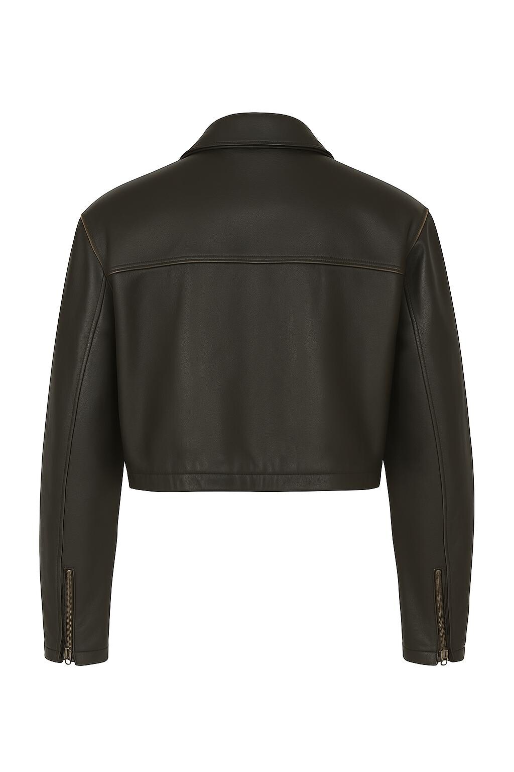 1960s Leather Flight Jacket – Cropped Aviator Style With