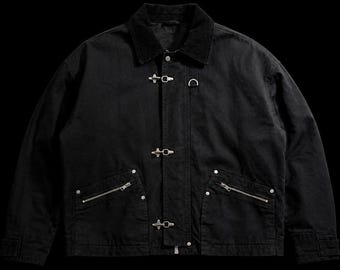 Vintage N-1 Deck Fireman Clasp Cotton Jacket Corduroy Collar Utility Workwear