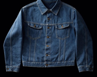 1960s Australian Denim Jacket – Type III Boxy Fit, Brass Snap Buttons