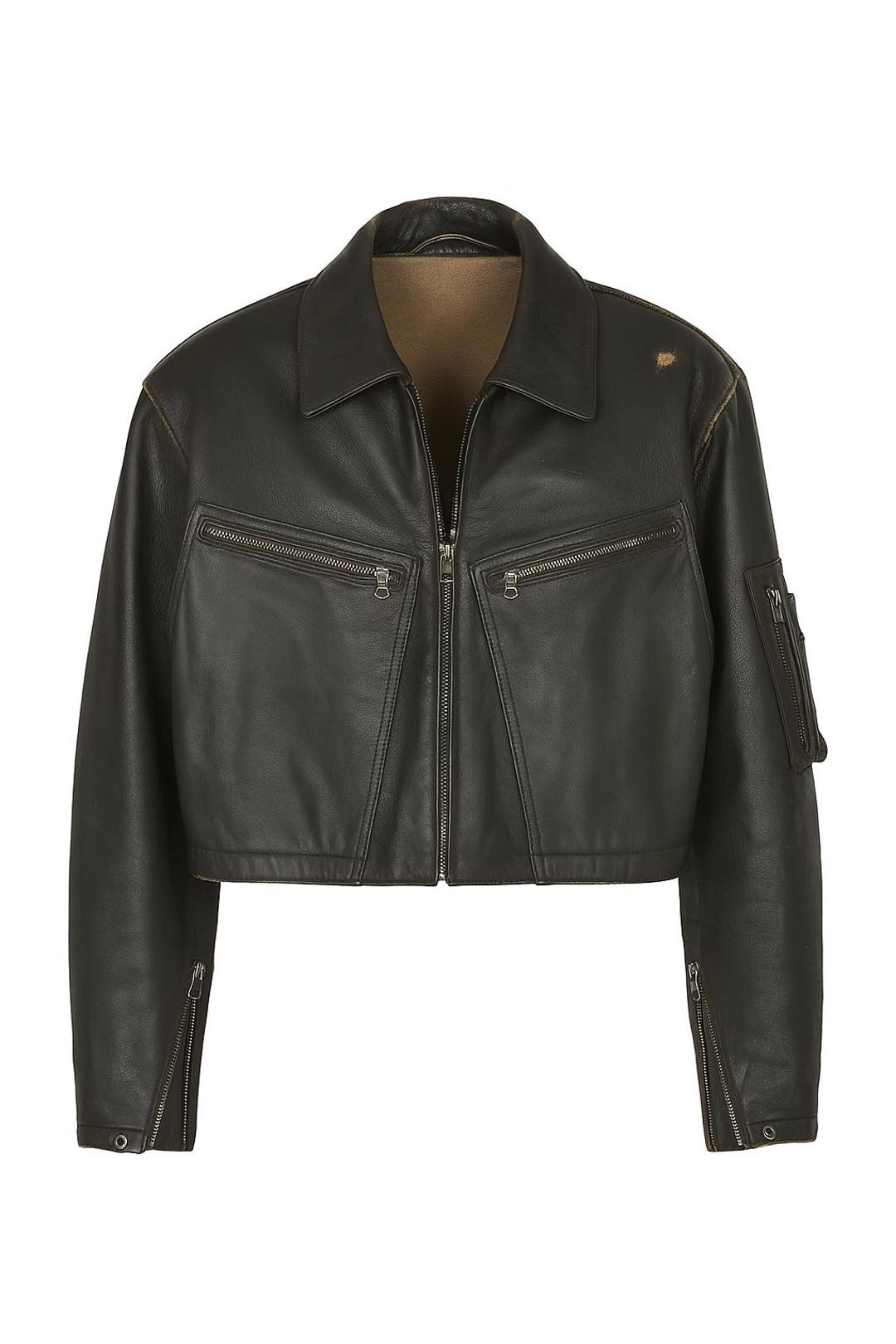 ジャケット・アウター 60s vintage leather flight jacket Vintage 1960s Era Leather Flying Jacket, Soft, Lined, Talon