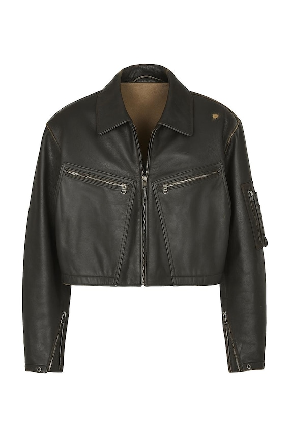 ジャケット・アウター 60s vintage leather flight jacket Vintage 60s Excelled Leather Jacket Flight Bomber Coat Faux