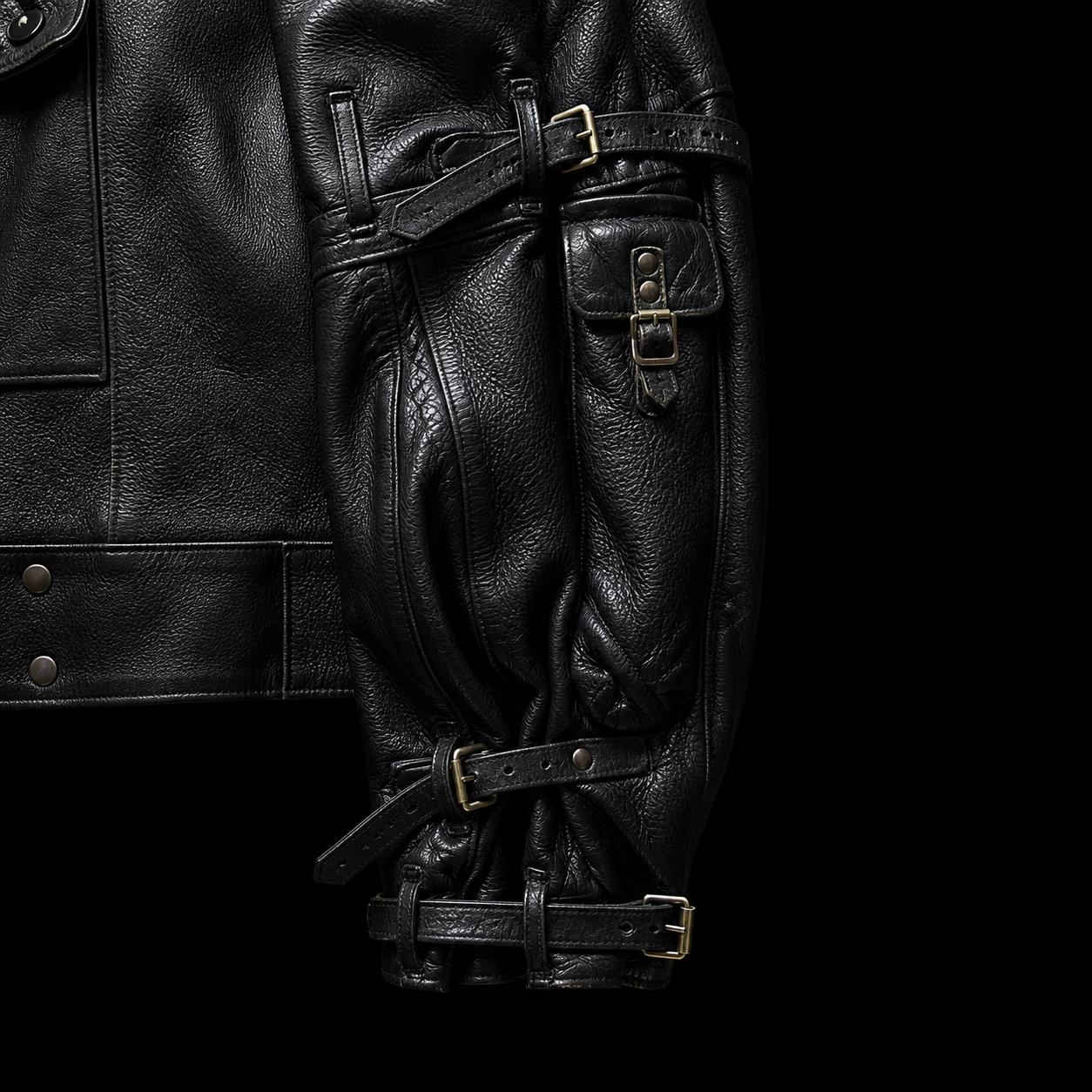 Vintage 1950s Swedish Military Motorcycle Jacket – Asymmetrical