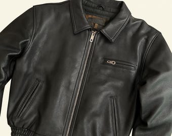 ジャケット・アウター vintage like fake leather jacket Mens Faux Leather Bomber Jacket 90s Vintage Biker Jackets