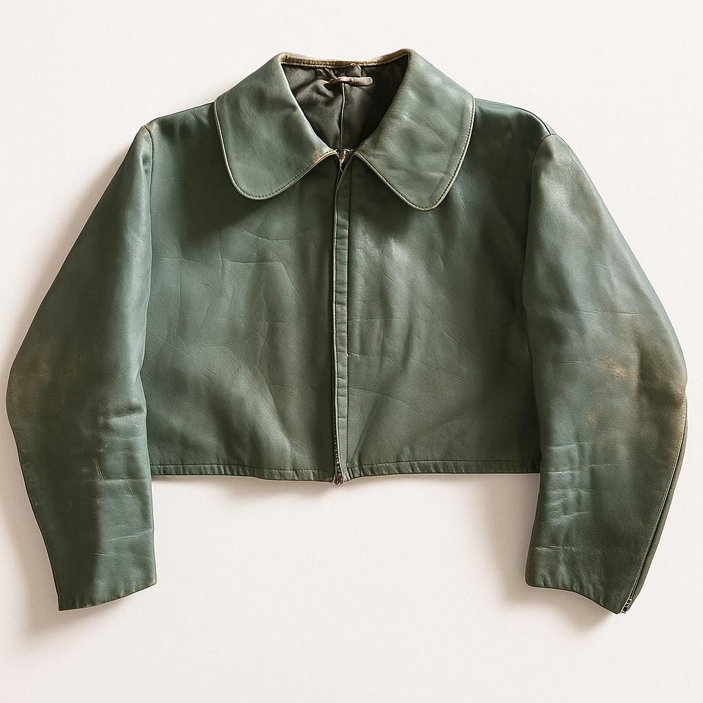 80s “German Military” Submarine Jacket m.ilieu | vintage 80s german submarine leather jacket used