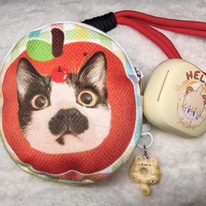 Gepersonaliseerd zakje Aangepast zakje met rits Portemonnee Sleutelzakje Kaartzakje Oortelefoonzakje Oordopjeszakje Sleutelhangerzakje Voor dierenliefhebber Voor cadeau