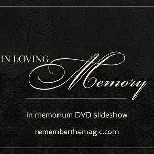 Memorial Funeral Photo Slideshow Video & Picture Memory Montage DVD Personalized Sympathy