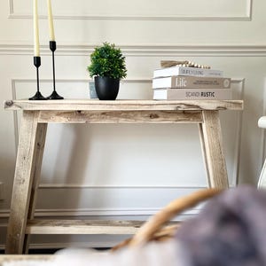 Reclaimed Wood Console Table – Rustic Farmhouse Hallway Table | Fitchner