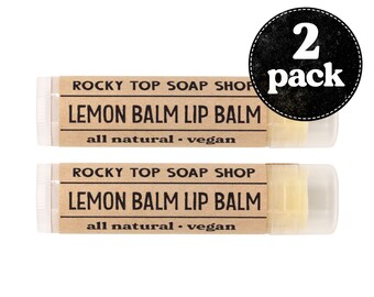 Lemon Balm Lip Balm , Vegan Lip Balm, Natural Lip Balm, Gifts for Her, Gifts for Men, Lip Moisturizer, Gift Ideas