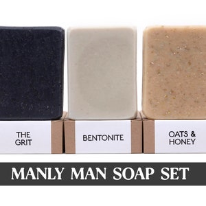 The Grit Scrub Soap, Exfoliating Soap Bar, Hand Soap, Cold Process