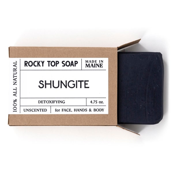 Shungite Soap Acne Soap Bar, Man Soap, Artisan Soap, Natural Face Soap, Handcrafted Soap, Vegan Facial Cleanser, Sensitive Skin Care Product