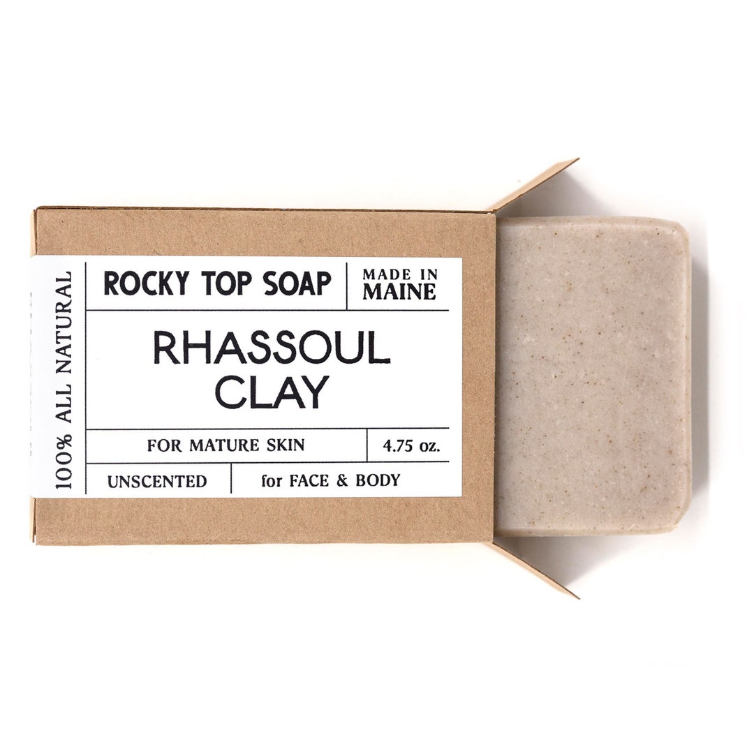 Rhassoul Clay Soap All Natural Soap, Handmade Soap, Unscented Soap