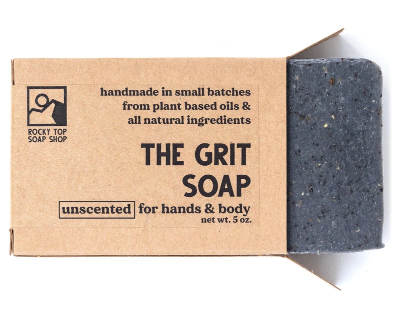 The Grit Scrub Soap Exfoliating Soap Bar Hand Soap Cold Etsy