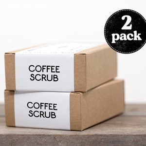 Coffee Scrub, Coffee Soap, Mens Soap, Hand Scrub, Exfoliating Scrub, Kitchen Soap, Natural Soap, Handmade Soap, Unscented Soap, Vegan Soap 2-Pack