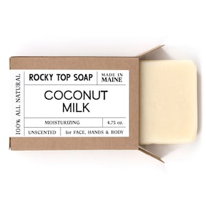 Coconut Milk Soap All Natural Soap, Handmade Soap, Cold Process Soap, Vegan Soap 1 Bar