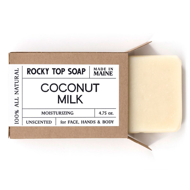 Coconut Milk Soap All Natural Soap, Handmade Soap, Cold Process Soap, Vegan Soap 1 Bar