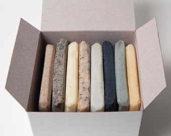 Soap Sampler - Sample Soap, Mini Soaps, Bar Soap Samples, Vegan Sample Soaps,  Soap for Men, Soap for Women, Unscented Soap, Handmade Soap