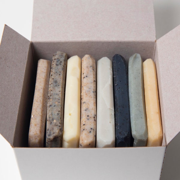 Soap Sampler - Sample Soap, Mini Soaps, Bar Soap Samples, Vegan Sample Soaps,  Soap for Men, Soap for Women, Unscented Soap, Handmade Soap