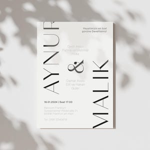Wedding invitations | Dügün Davetiye