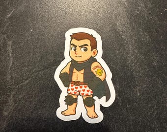 Adesivo Dungeon Crawler Carl: Fan Art in vinile fustellato Chibi